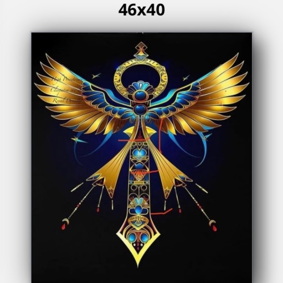 1 of a kind 46 x 40 Canvas picture of the Egyptian symbol of the Ankh - Picture 1 of 1